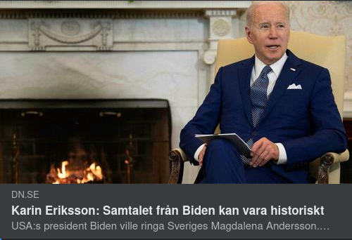 Bidens "Last Night In Sweden"