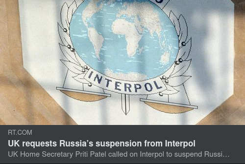Storbritannien Vill Stänga Av Ryssland Från Interpol
