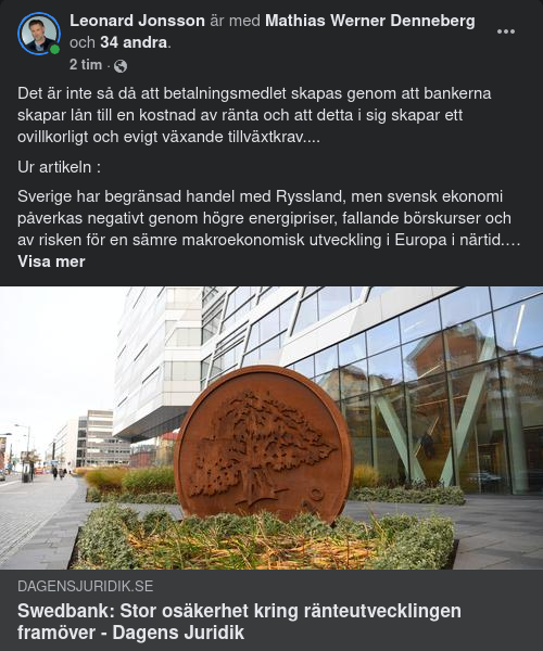 Swedbank Stort Osäkra Kring Ränteutvecklingen