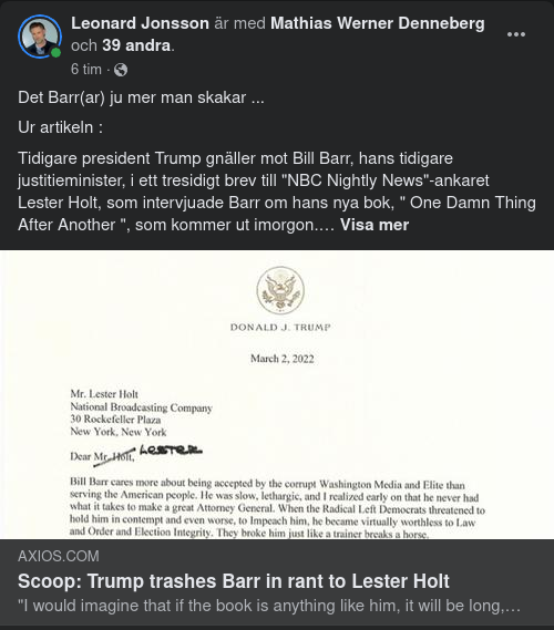 Trump Om Barr