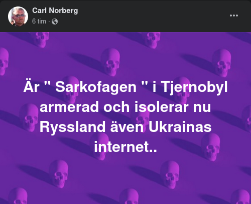 Tjernobylsarkofag & Ukrainsk Internetisolering