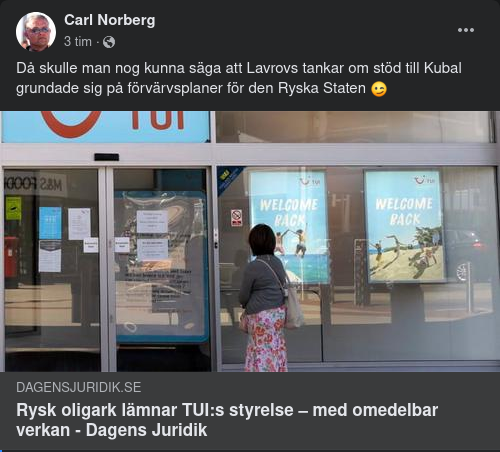 Bortsanktionerad Rysk Oligark