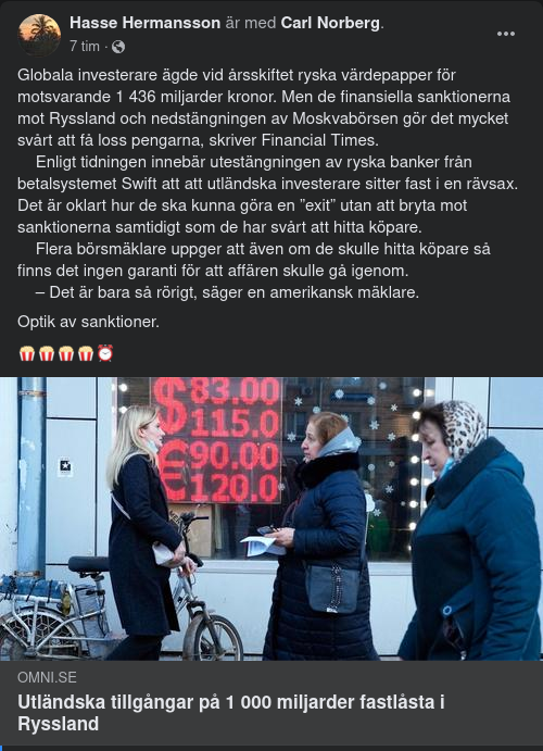Sanktionskonsekvensoptik