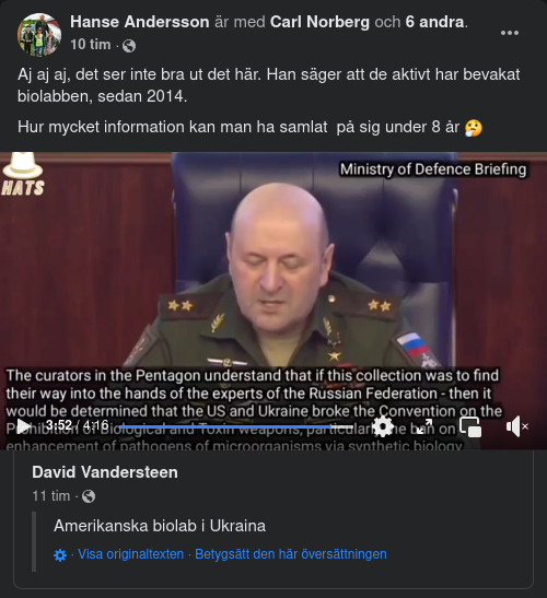 Rysk Redovisning Av Ukrainska Biolabb