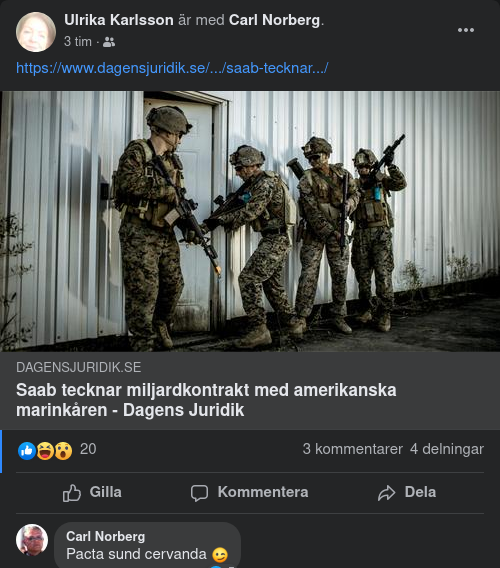 Miljardkontrakt Med Amerikanska Marinkåren För SAAB