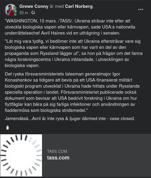 Amerikansk Bedömning Av Ukrainas Strävan Efter Bio & Kärnvapen