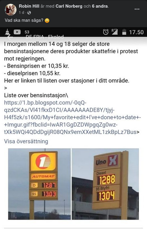 Skattefritt Bränsle I Norge