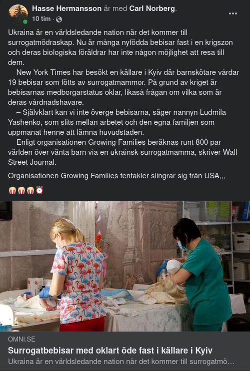 Surrogatbebisar Fast I Kiev