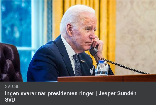 Tyst I Luren För Biden