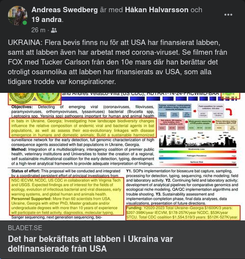 Fler Bevis Angående Ukrainska Labb