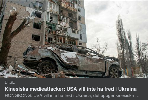 Kina Om Amerikansk Fredsvilja I Ukraina