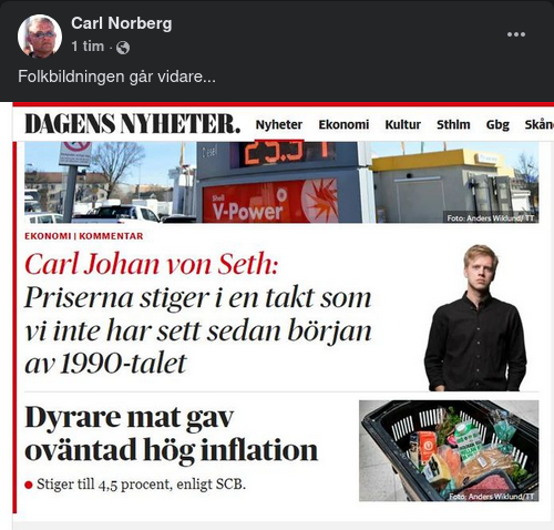 Dyrare Mat Orsak Till Hög Inflation Säger von Seth