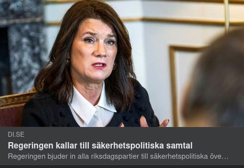 Regeringskallelse Till Säkerhetspolitiska Samtal