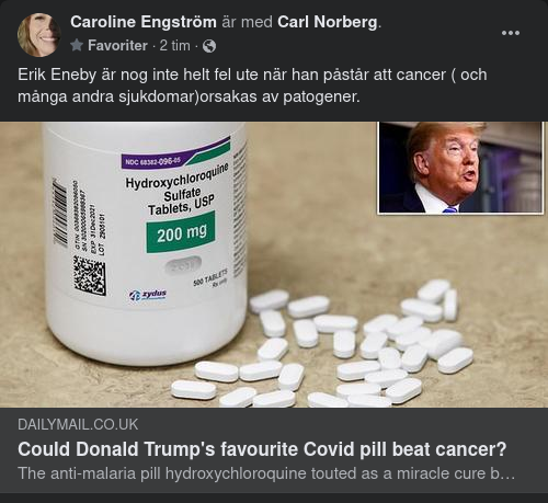 Trumps Favoritcovidpiller & Cancerbot