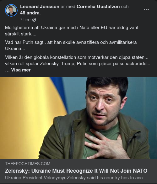 Inget NATO För Ukraina Säger Zelensky