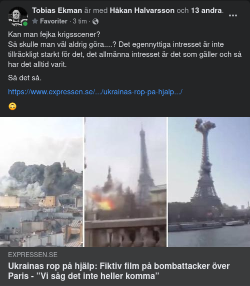 Krigsscensfejkningar