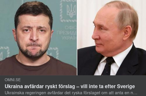 Ukraina Avvisar Neutral Status