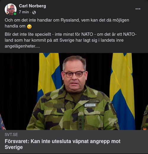 Försvaret Utesluter Inte Väpnat Angrepp