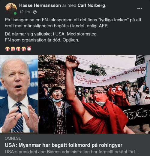 FN Ser Tydliga Tecken I Myanmar