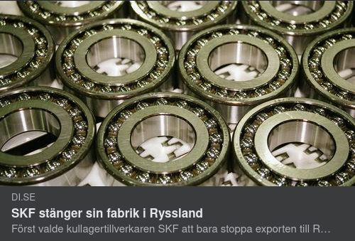 SKF Lutningsrullar I Ryssland