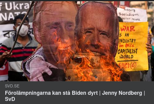 Dyra Förolämpningar För Biden Tror Jenny I SvD