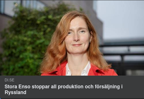 Långsiktigt För Stora Enso I Ryssland