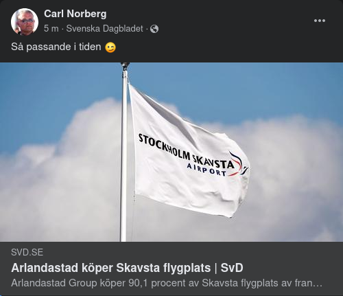 Tidspassande Flygplatsköp