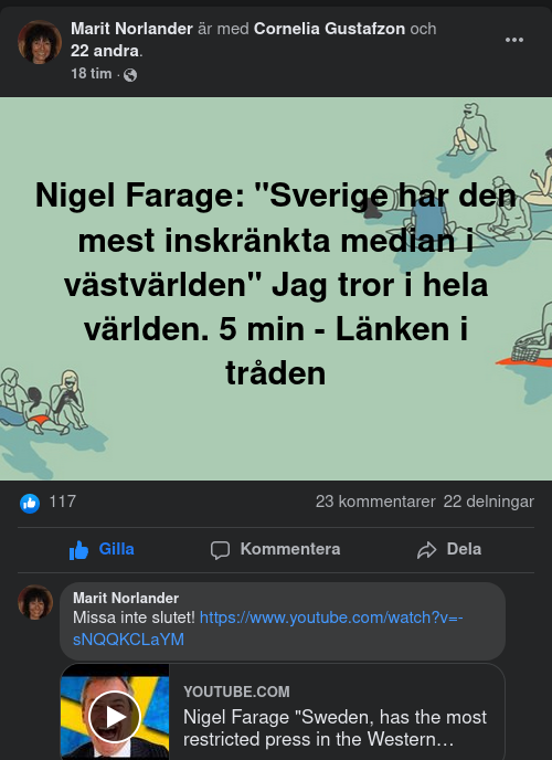 Farage Om Svensk Media