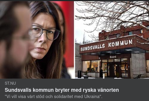 Sundsvall Bryter Med Rysk Vänort