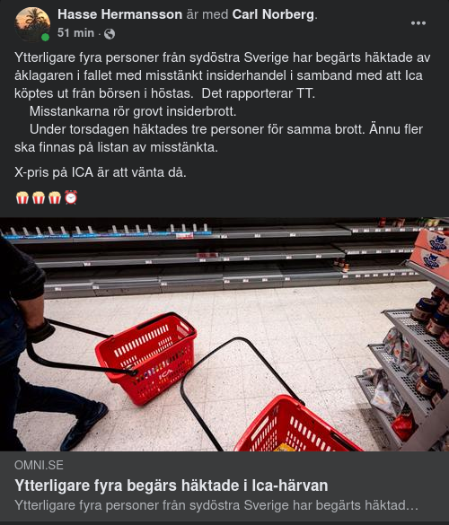 Ytterligare Häktningar I ICA-Härvan