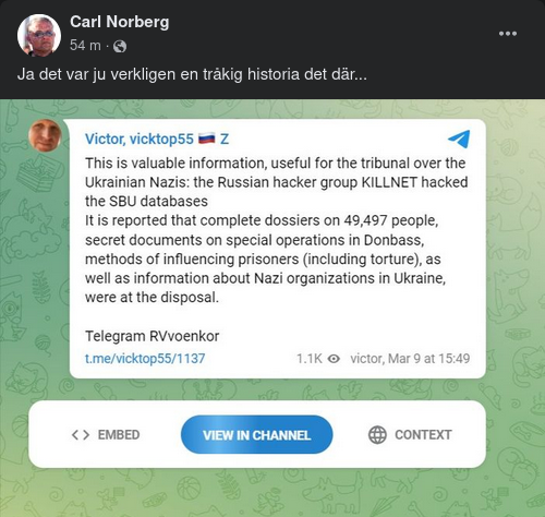 Innehållsrik Informationshackning I Ukraina
