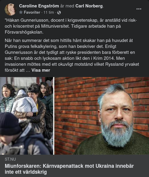 Miunforskare Om Putins Grova Felkalkylering