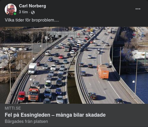 Fel På Essingleden