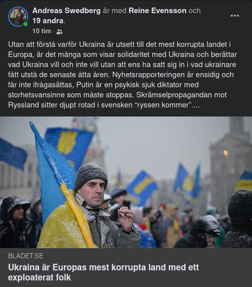 Exploaterande Korruption & Ukraina