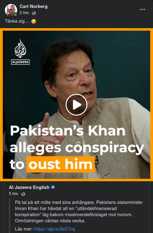 Konspirationshävdan I Pakistan