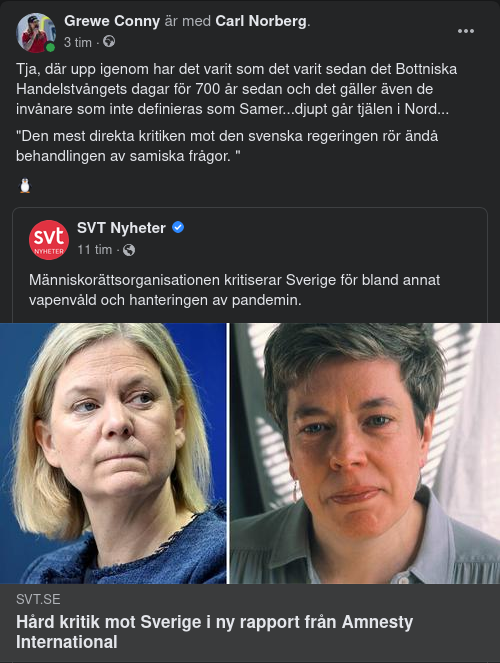 Svenska Regeringen & Den Indelade Befolkningen