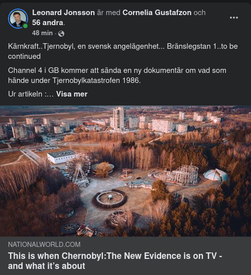 Ny Brittisk Tjernonyl-Dokumentär