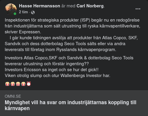 ISP Begär Industrijätteredogörelse