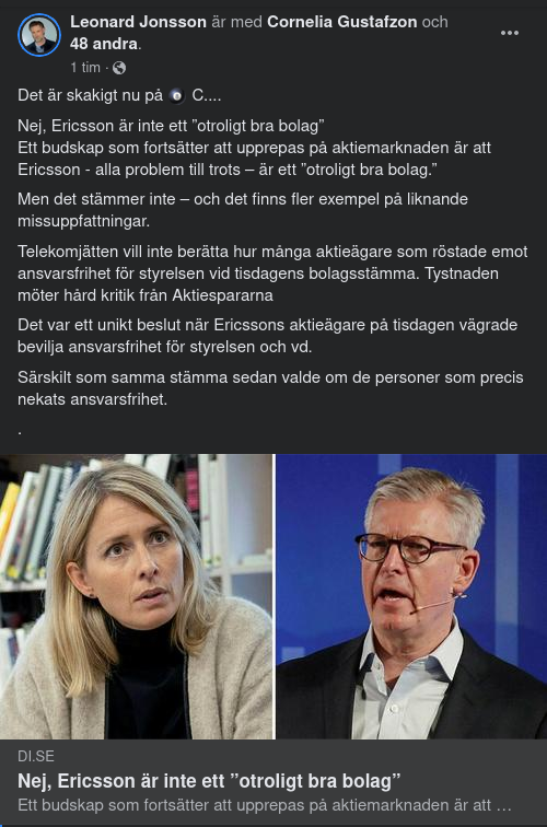 Inte Otroligt Bra I DI