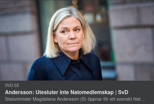Magdalena Utesluter Inte Natomedlemskap