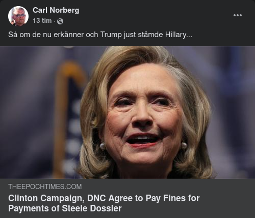 Bötesaccepterande Clintonkampanj