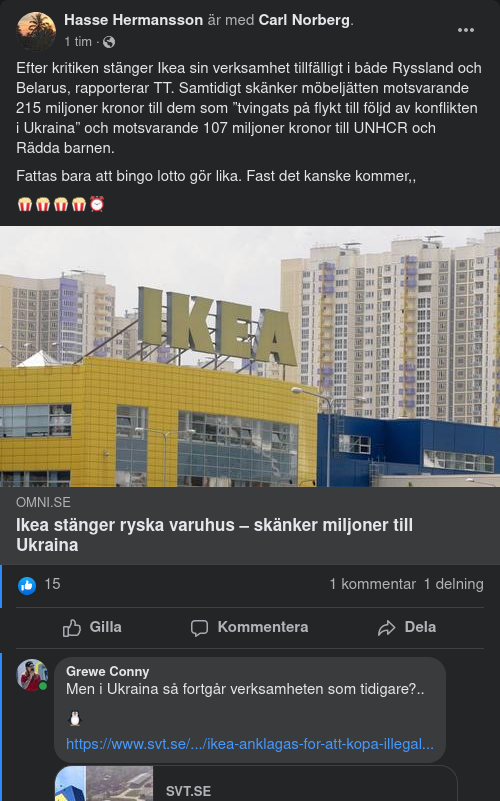 Tillfälligt IKEA-Stängt I Ryssland & Belarus