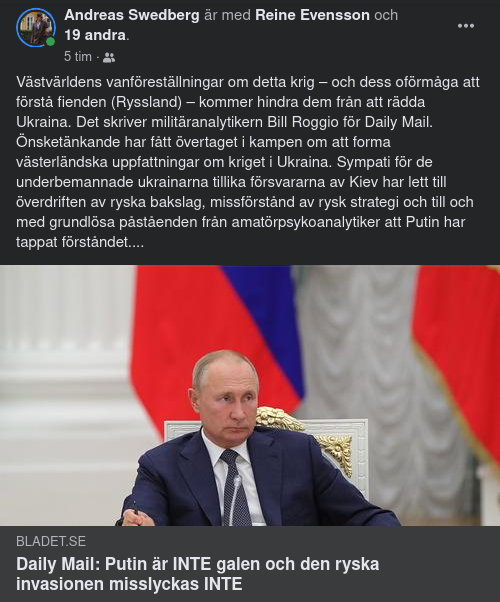 Västliga Vanföreställningar Om Rysslands Ukraina-Insats