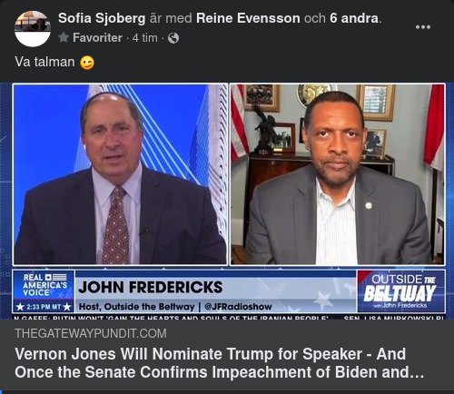 Tänker Nominera Trump Till Talman