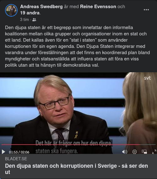 Djupa Staten & Korruptionen I Sverige