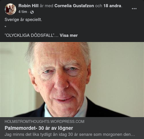 Palmemordet & Andra Olyckliga Dödsfall