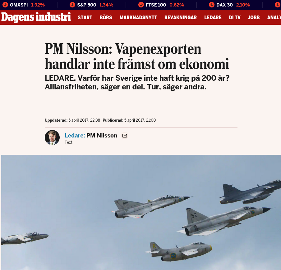 Wallenbergs Stillsamma Patriotism Av P.M. I DI