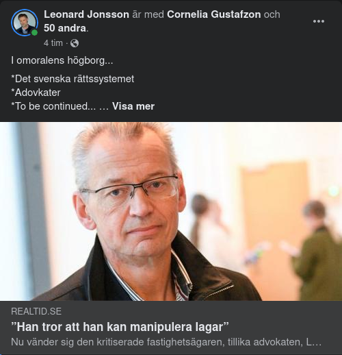 Fastighetsägande Advokat I Det Svenska Rättssystemet