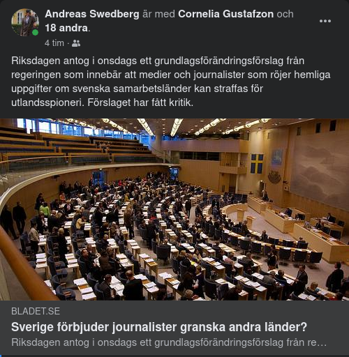 Kritiserat Grundlagsförändringsförslag Antaget Av Riksdagen