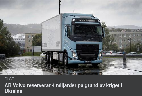Ukrainakonflikt & Ekonomiskt Reserverande Volvo